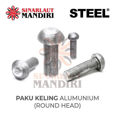 Jual Paku Keling Alm Kepala Bulat Round Head Alumunium Rivet X