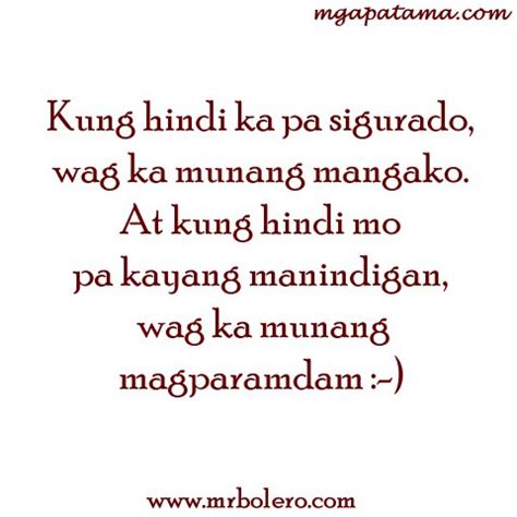 Pamatay na Banat and Mga Patama Love Quotes