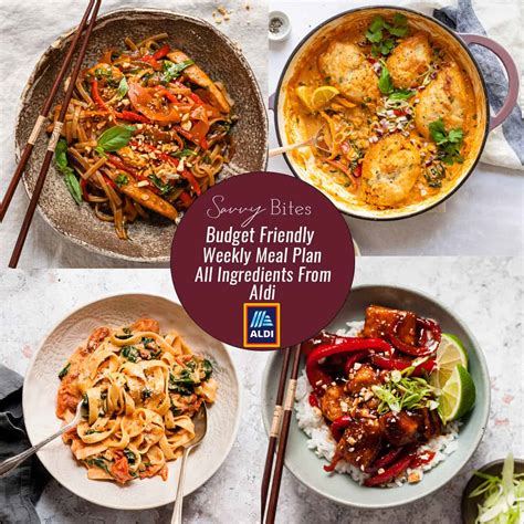 7 Day Aldi Budget Meal Plan (March 22-28) - Savvy Bites