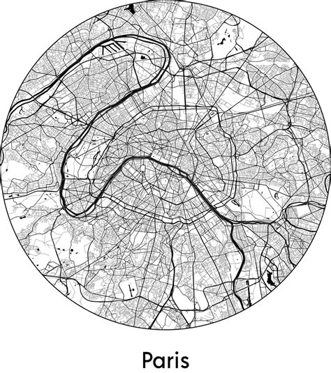 Premium Vector | City Map Europe France Paris vector illustration