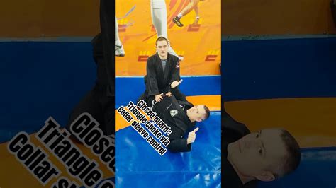 triangle choke  closed guard  collar sleeve control
