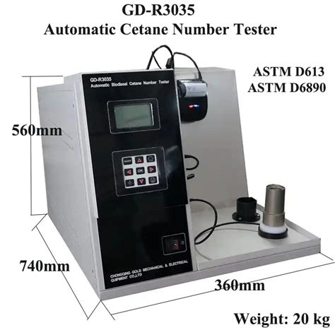 Diesel Oils Automatic Cetane Number Analyzer Octane Meter Astm D613 Astm D6890 Cetane Meter