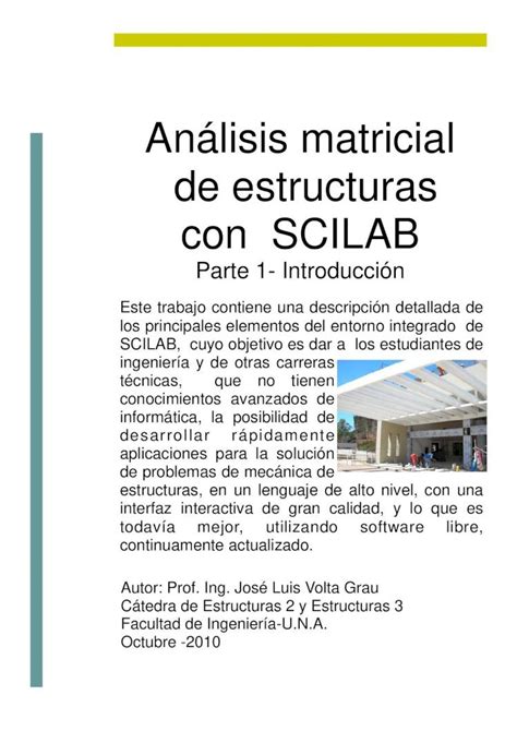 PDF Análisis matricial de estructuras Parte 1 ing una py PDF