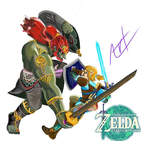 Link Vs Ganondorf Zelda Totk By Art Majedon On Deviantart