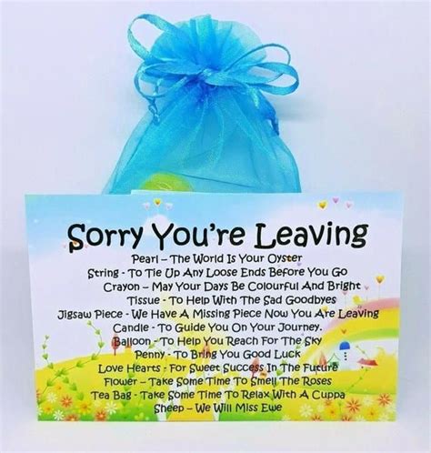 There Is A Sign That Says Sorry You Re Leaving On The Back Of It