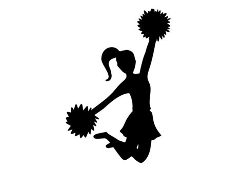 Cheer Toe Touch Silhouette