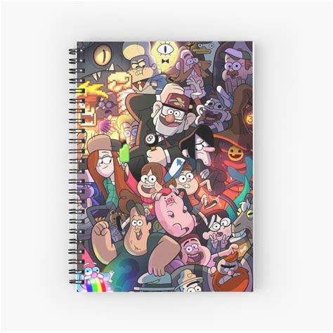 Gravity Falls Spiral Notebook For Sale By Dippersgirl Redbubble