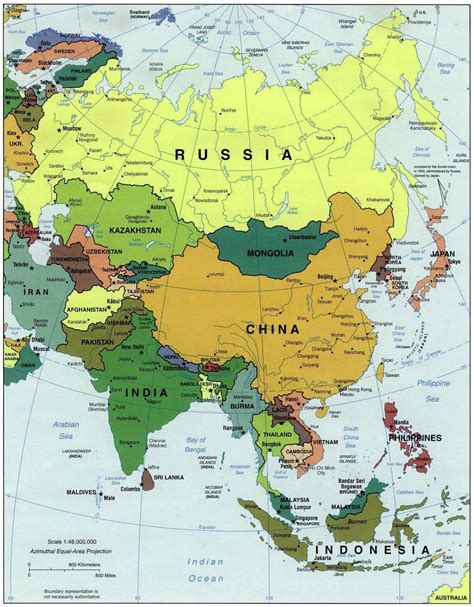 Map of China and surrounding countries - China and surrounding ...