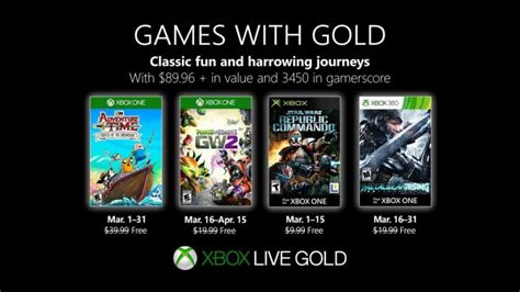 March Games With Gold List Revealed 3450G BarrelRolled