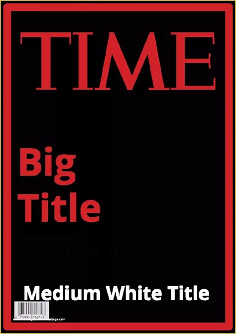 Time Magazine Blank Template