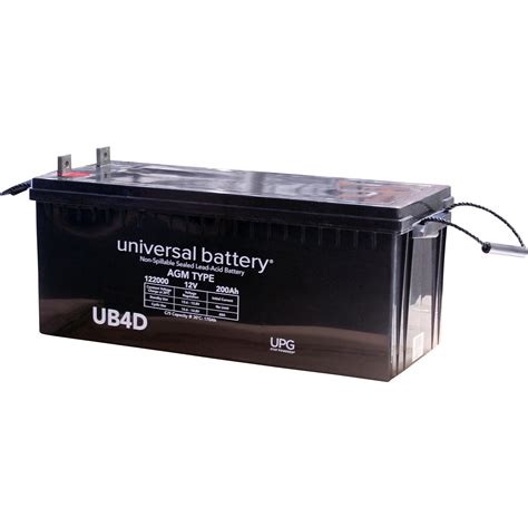 Upg Sealed Lead Acid Battery Agm Type 12v 200 Amps Model Ub 4d