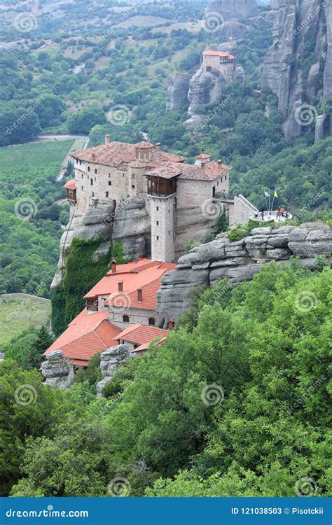 The Monastery Of St Barbara Rousanou Or Among The Rocks In Greece