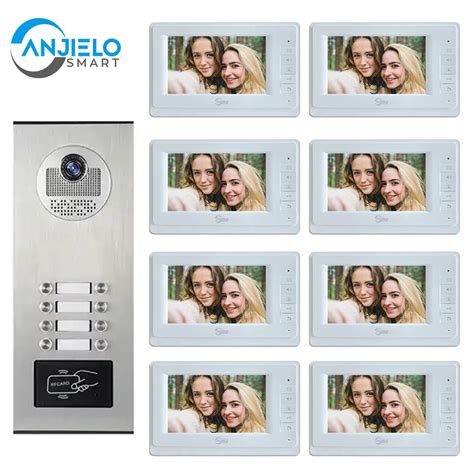 Units Video Porteiro Intercoms For Multi Apartment Door Entry