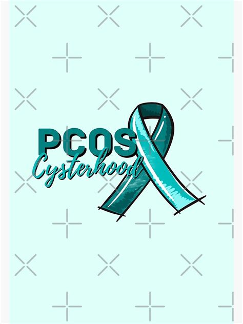 P Ster Pcos Cysterhood En Negro Conciencia De La Cinta Verde Azulado