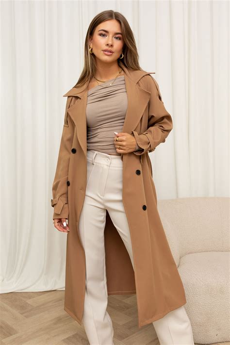 Shop Bruine Trenchcoat Elise Store