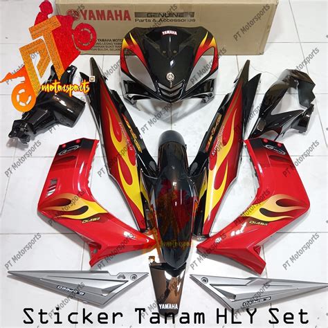 Yamaha Lc V Lc Cover Set Black Red Rc Vietnam Exciter Black