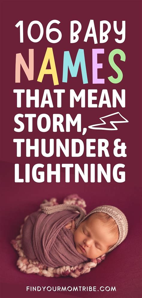 106 Powerful Baby Names That Mean Storm Thunder And Lightning Artofit