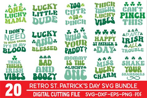 Retro St Patricks Day Svg Bundle Bundle · Creative Fabrica