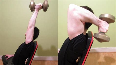 One Arm Seated Dumbbell Tricep Extension Tutorial