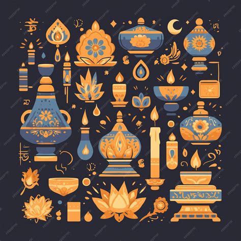 Cultural Symbols in Patterns of Varanasi India | Premium AI-generated ...