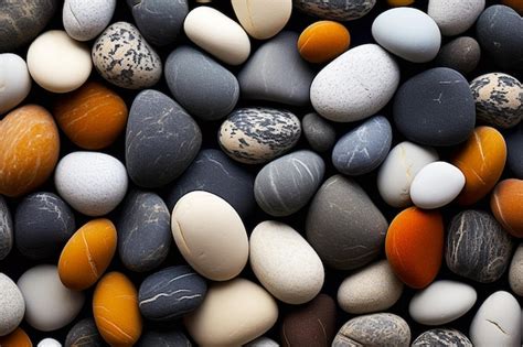 Premium Psd Tranquil Pebble Backgrounds Decorative Stones Colorful