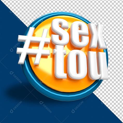 Selo 3d Para Composição Sextou Promoções Psd Editável [download] Designi