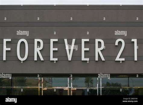 General Overall View Of Forever 21 Signage Inside The Ontario Mills