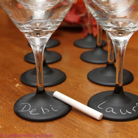 Chalkboard Wine Glasses Tutorial Parade