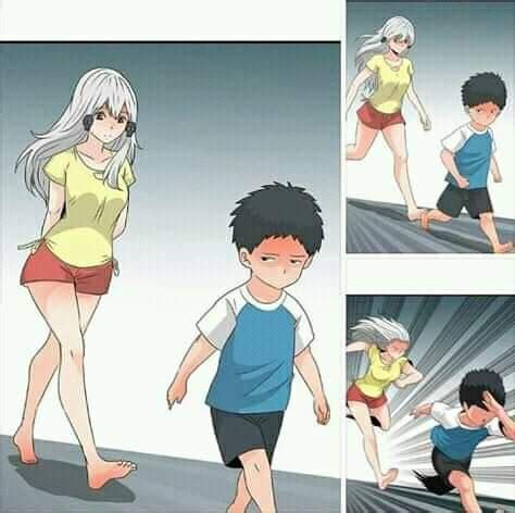 anime meme running Blank Template - Imgflip