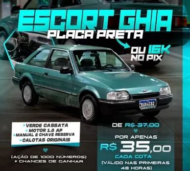 Stock Clássicos ESCORT GHIA OU 16K VOC ESCOLHE SEU N MERO Stock