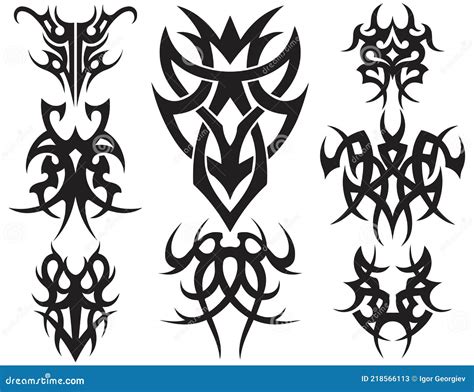 Conjunto De Maor Es Tatuajes Tribales Vector Ilustraci N P Ster