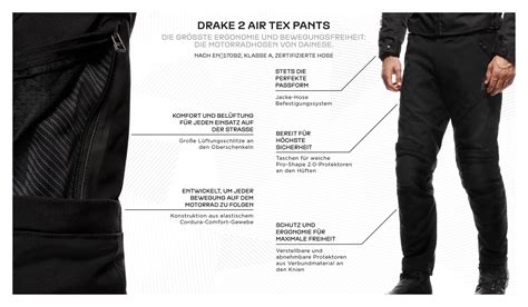 Dainese Dainese Drake 2 Air Textile Trousers