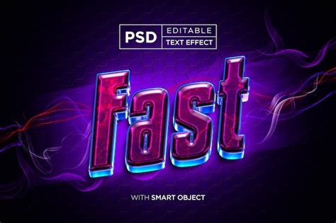 Premium Psd Racing Fast Editable Text Effect In Light