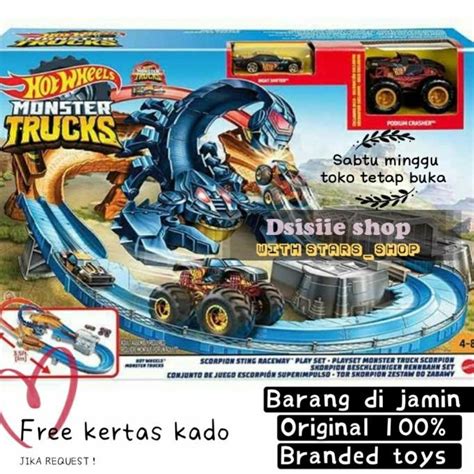 Jual Hotwheels Monster Truck Scorpion Sting Raceway Track Mobil Hot Wheels Shopee Indonesia