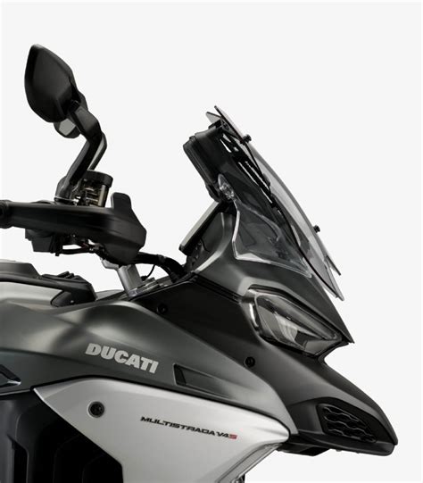 Ducati Multistrada V4 2021 2024 Puig Sport Smoked Windshield 20729h