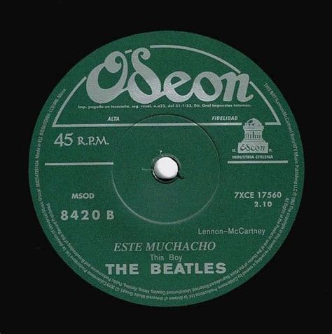 The Beatles I Want To Hold Your Hand Vinyl Record 7 Inch Odeon 2019