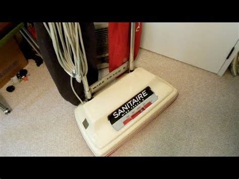 Vintage Sanitaire Wide Track II Commercial Upright Vacuum Cleaner YouTube