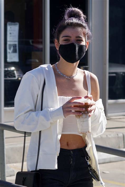 Dixie Damelio Flashes Her Midriff While Out For Coffee With A Friend In West Hollywood