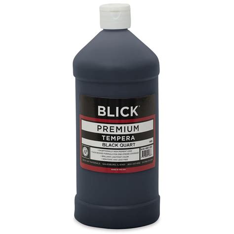 Blick Premium Grade Tempera Black Quart Blick Art Materials