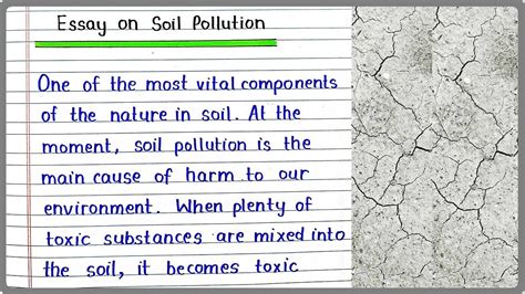 Essay On Soil Pollution In English Write An Essay On Soil Pollution