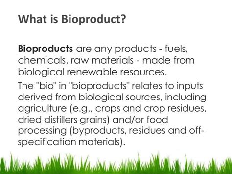 Bioproduct and economy