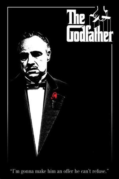 The Godfather Red Rose Movie Quote Cool Wall Decor Art Print Poster