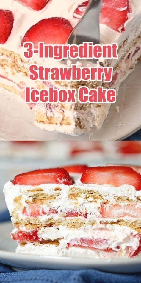 Strawberry No Bake Cake Receitas Interessantes Receitas Sobremesas