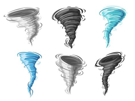 Cartoon Tornado Hurricane Twister Or Cyclone Storm 11353535 Vector Art