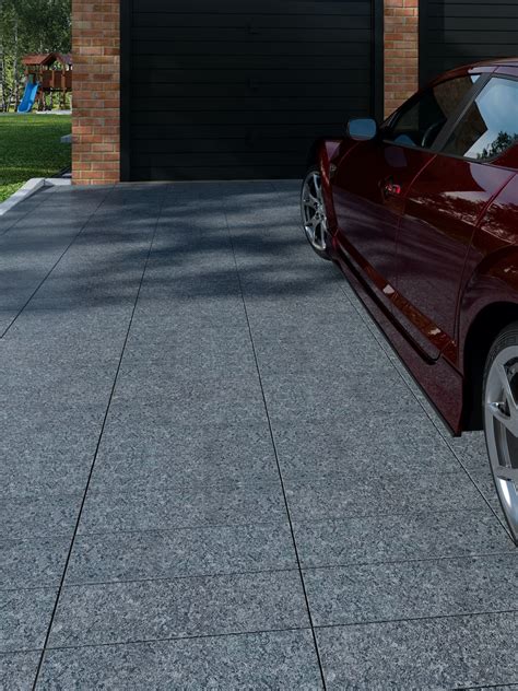 Dark Grey Granite Driveway Setts Mix Size Pack