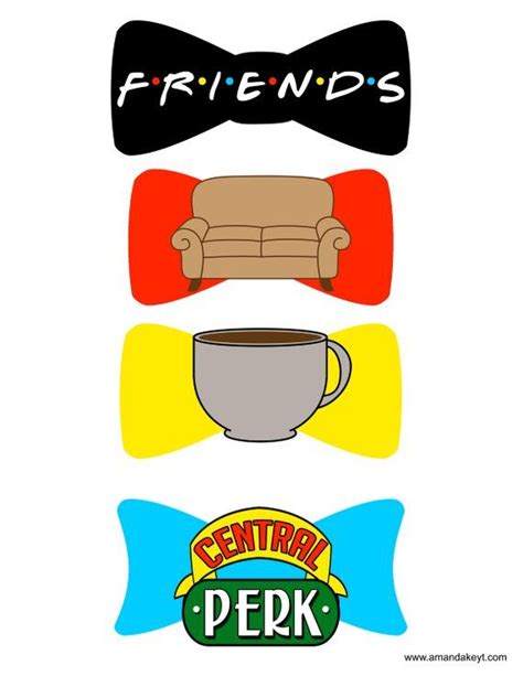 Instant Download Friends Tv Show Inspired Printable Photo Booth Prop Set Friends Tv Show