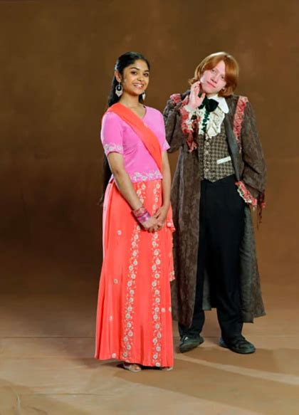 Padma Patil And Ron Weasley Yule Ball Portrait Harry Potter Fan Zone