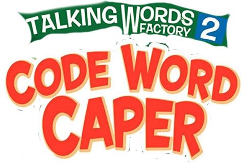 Talking Words Factory 2 Code Word Caper Burger King Logo Words