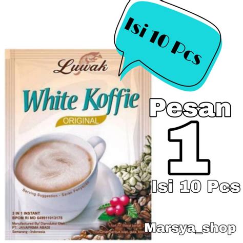 Luwak White Koffie Original Sachet Lazada Indonesia