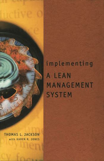 Implementing A Lean Management System Crc Press Book